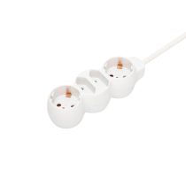   Home NV 14/WH hálózati elosztó, 1,5 m, H05VV-F 3G1,0 mm2 kábel, IP 20 kivitel, 2 védőérintkezős és 2 euro aljzat, max. 3500W, fehér