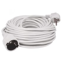   Home NV 2-20/WH/1,5 hosszabító, 20 m, H05VV-F 3G1,5 mm2 kábel, IP 20 kivitel, 250V~/16A/3680W, pipa alakú dugó és egyenes lengő aljzat, fehér színű