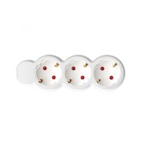   Home NV 3/WH hálózati elosztó, 1,5 m, H05VV-F 3G1,0 mm2 kábel, IP20 kivitel, 3 védőérintkezős aljzat, max. 3500W, fehér