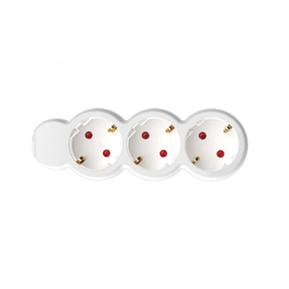 Home NV 3/WH hálózati elosztó, 1,5 m, H05VV-F 3G1,0 mm2 kábel, IP20 kivitel, 3 védőérintkezős aljzat, max. 3500W, fehér