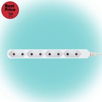   Home NV 4E-3/WH EURO hálózati elosztó, 3 m, H05VVH2-F 2 x 0,75 mm2, 4 védőérintkezős EURO aljzat, max. 2300 W, fehér