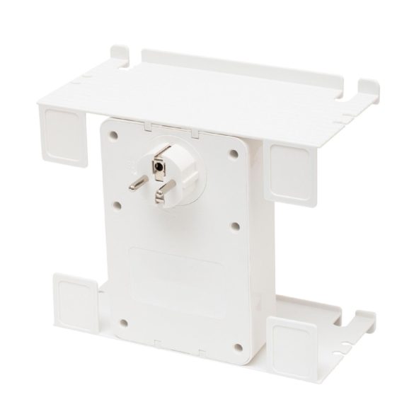Home NV 4 USB tálcás USB-s elosztó, 4 földelt aljzat, 4 USB aljzat, elforgatható csatlakozódugó, max.3680W,