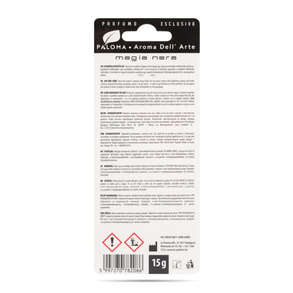 Illatosító Paloma Aroma Del 'Arte Magia Nera