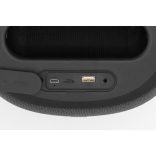 SAL PARCUBE boombox, 100 W, 2db vezeték nélküli mikrofon, 5db hangszóró, LED fényeffekt, IPX6 védelem, bluetooth