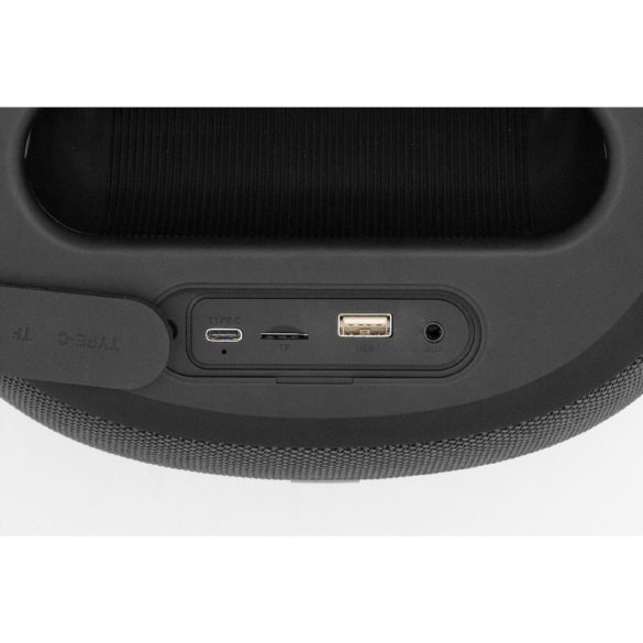 SAL PARCUBE boombox, 100 W, 2db vezeték nélküli mikrofon, 5db hangszóró, LED fényeffekt, IPX6 védelem, bluetooth