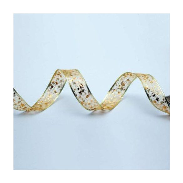 Home RLS10WW LED-es szalag mintákkal, arany színű szalag, 8 funkció, 100db melegfehér LED, 10m hosszú, 5cm széles, elemes tápellátás, beltéri kivitel