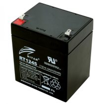   Ritar RT 1245E ólomakkumulátor, 12V/4,5 Ah, 5 éves élettartam, zárt konstrukció, 