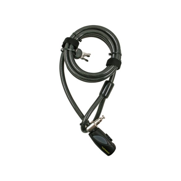 STANLEY S741-163 családi kulcskábeles kerékpár zár, 3 kulcsos, 2400 mm hosszúság