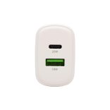 HOME SA20PPS USB hálózati gyorstöltő, 20 Watt, 2in1: USB-A + USB-C aljzat, QC + PD + PPS gyorstöltés, GaN technológia
