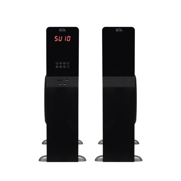 SAL, SAL 200 BT multimédiás hangdobozpár, 2 x 80 W, 3 utas Bass-reflex, BT, USB, SD, FM, 2 x RCA, 2 x 6,3mm jack, EQ