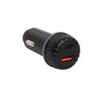   SAL SAU34AC autós USB töltő, 2in1, USB-A, USB-C, gyorstöltő, dupla töltő