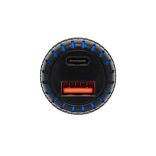 SAL SAU34AC autós USB töltő, 2in1, USB-A, USB-C, gyorstöltő, dupla töltő