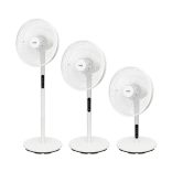 Home SFT40R állóventilátor 3in1, 60 W, 40 cm névleges lapátátmérő, 5 lapát, 4 fokozat, erintőgomb, távirányító, állítható magasság és dőlésszög, LED kijelző
