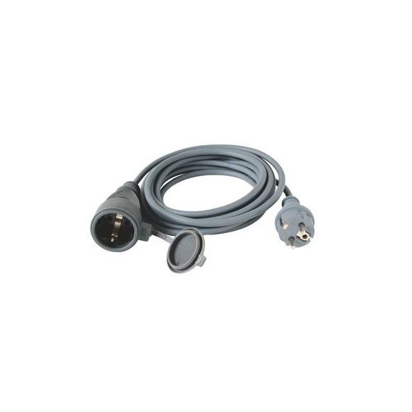 Hosszabbító Védőérintkezős kültéri lengő hosszabbító zárófedéllel, gumi, 10m - SHL 10 3X1.5mm2