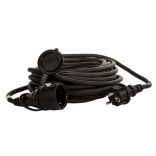 Hosszabbító  Védőérintkezős kültéri lengő hosszabbító zárófedéllel, gumi, 20m - SHL 20 3X1.5mm2