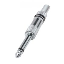   Home SK 2M jack dugó, 6,3mm monó lengődugó, fém, törésgátló