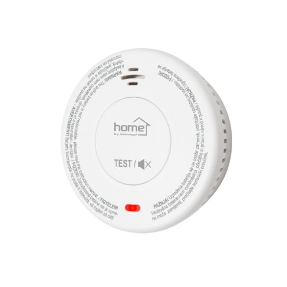 Home SMO 10SMART optikai füstérzékelő, Tuya Smart és Smart Life kompatibilis, Wi-Fi kapcsolat, 10 év elem élettartam, 2400 mAh