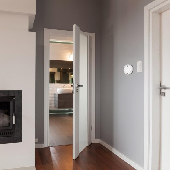 Home SMO 10SMART optikai füstérzékelő, Tuya Smart és Smart Life kompatibilis, Wi-Fi kapcsolat, 10 év elem élettartam, 2400 mAh