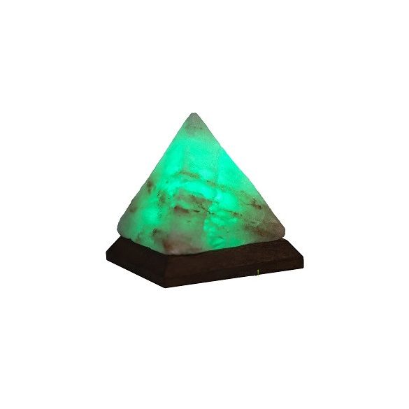 USB Himalája hegyi sólámpa, PIRAMIS ALAKÚ, színváltós SSL 10