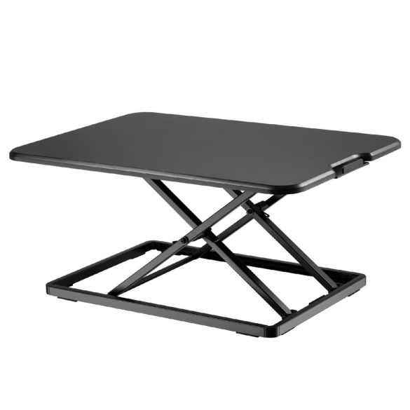 Home SST 01 ülő-álló asztali munkahely, minőségi MDF alapanyag, nagy szilárdságú acélváz, 5 magasságbeállítás, benyomható fogantyú, 67x47cm