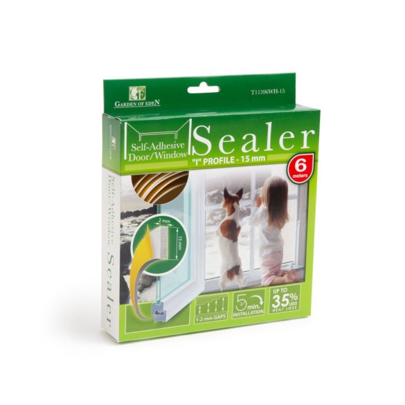 Öntapadós ajtó- ablakszigetelő "I" profil - 6 m fehér 15 mm