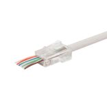 Home TS 51 átmenő dugó, 8P/8C (RJ 45), nyitott front, gyors