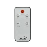 Home TWFR 120 oszlopventilátor, 50 W, 120 cm, 3 fokozat, 75°-os oszcillálás, távirányító, világító kijelző, fehér