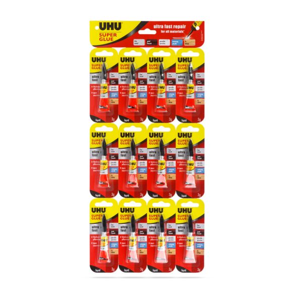 UHU Super Glue pillanatragasztó 3 g liquid