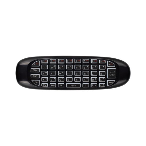 Home URCAIR2 SMART távirányító, 2in1, egér, billentyűzet, tölthető, légegér, air mouse, világító billentyűzet