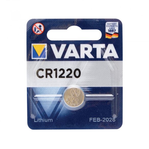 VARTA CR1220 gombelem, lítium, CR1220, 3V, 1 db/csomag
