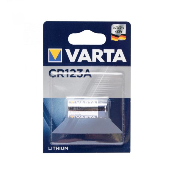 VARTA CR123 elem, lítium, CR123, 3V, 1 db/csomag