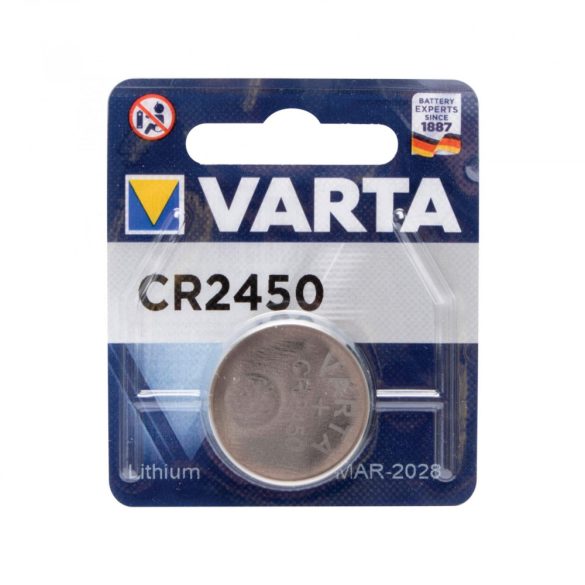 VARTA CR2450 gombelem, lítium, CR2450, 3V, 1 db/csomag