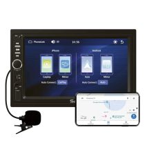   SAL VBX910 autórádió és multimédiás lejátszó, CPAA multimédia, iOS CarPlay és Android Auto, tükrözés, 18cm-es érintő-kijelző, 2xDIN, Bluetooth